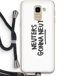 Neuters: Samsung Galaxy J6 (2018) Transparant Hoesje met koord