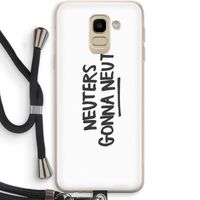 Neuters: Samsung Galaxy J6 (2018) Transparant Hoesje met koord