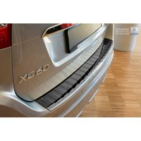 Zwart-Chroom RVS Bumper beschermer passend voor Volvo XC60 2013-2016 'Ribs' AV251010