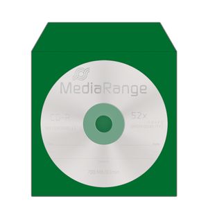 MediaRange BOX67 CD-doosje Opbergmap/sleeve 1 schijven Blauw, Groen, Rood, Geel