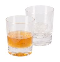 Harley-Davidson Crystal Whiskey Glazen Set