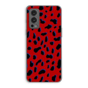 Red Leopard: OnePlus Nord 2 5G Transparant Hoesje