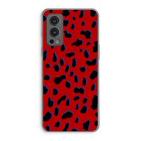 Red Leopard: OnePlus Nord 2 5G Transparant Hoesje