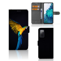 Samsung Galaxy S20 FE Telefoonhoesje met Pasjes Papegaai - thumbnail