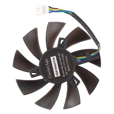 DC 12V 0.5A 4-pins mannelijke desktopcomputer Radiator Cooling Fan CPU koelventilator Diameter: 8 5 mm