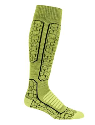 Icebreaker Ski+ Medium Otc Alpine Geo Heren Skisok Shine/Black M