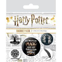 Harry Potter Pin-Back Buttons 5-Pack Symbols - thumbnail