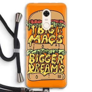 Big Macs Bigger Dreams: Xiaomi Redmi 5 Transparant Hoesje met koord