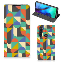 Motorola Moto G Pro Hoesje met Magneet Funky Retro - thumbnail