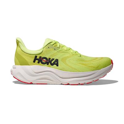 Hoka Arahi 8 hardloopschoenen Neon Yuzu/Neon Flame WIDE heren