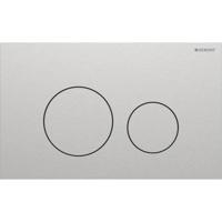 Geberit Drukplaat Sigma 40, 2-toets Round RVS Geborsteld RVS