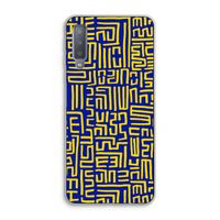 Majorelle Blue Print: Samsung Galaxy A7 (2018) Transparant Hoesje