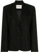 Low Classic blazer à plaque logo - Noir