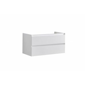 Onderkast Sanilux Infinity 100x47x50 cm Hoogglans Wit (exclusief wastafel)