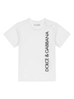 Dolce & Gabbana Kids t-shirt en coton à logo imprimé - Blanc