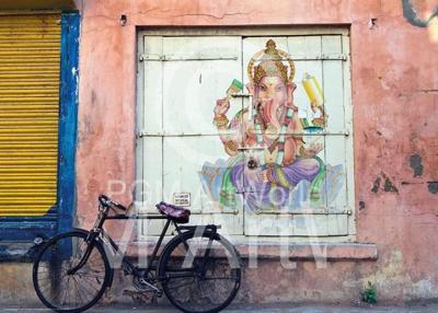Kunstdruk Edition Street - Ganesha 70x50cm