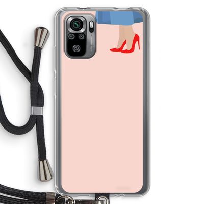 High heels: Xiaomi Redmi Note 10S Transparant Hoesje met koord