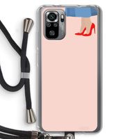 High heels: Xiaomi Redmi Note 10S Transparant Hoesje met koord
