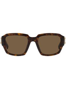 Dolce & Gabbana Eyewear lunettes de soleil à effet écailles de tortue - Marron