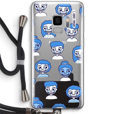 Gezichtjes: Samsung Galaxy S9 Transparant Hoesje met koord