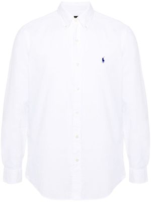 Polo Ralph Lauren chemise en coton à logo brodé - Blanc
