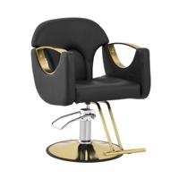 Kappersstoel met voetensteun - 53 - 64 cm - 180 kg - Zwart