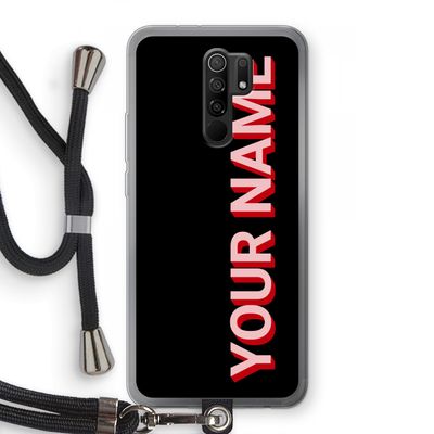 Namecase: Xiaomi Redmi 9 Transparant Hoesje met koord
