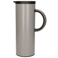 Excellent Housware Koffie/thee isolerende schenkkan 1000 ml/1L grijs - thumbnail