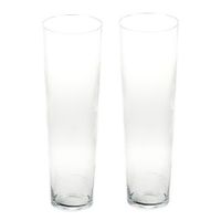 2x Conische vaas glas 60 cm