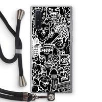Vexx Black Mixtape: Samsung Galaxy Note 10 Transparant Hoesje met koord