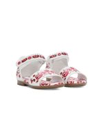 Dolce & Gabbana Kids sandales à imprimé Majolica - Blanc