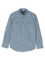 Ralph Lauren Kids chemise en chambray à manches longues - Bleu - thumbnail