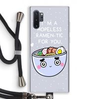 I'm A Hopeless Ramen-Tic For You: Samsung Galaxy Note 10 Plus Transparant Hoesje met koord