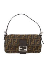 Fendi Pre-Owned sac porté épaule Baguette Zucca (années 1990-2000) - Marron