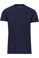 TRIGEMA Slim Fit T-Shirt ronde hals Marine, Effen