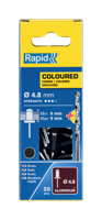 Rapid Blindklinknagels Donker Grijs | Ø4,8 x 12 mm | Incl. Boor | 50 Stuks - 5001470