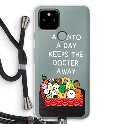 Bento a day: Pixel 5 Transparant Hoesje met koord