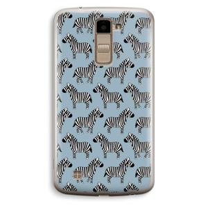 Zebra: LG K10 (2016) Transparant Hoesje