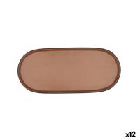 Snackdienblad Bidasoa Gio Bruin Plastic 28 x 12 cm (12 Stuks)