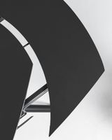 Kave Home Uitschuifbare Eettafel Yodalia Zwart glas 130-190 x 100cm - Ovaal - thumbnail