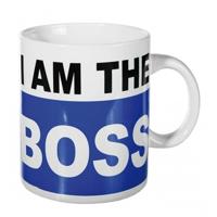 Koffiebeker - I am the boss - Groot formaat - 1000 ml - cadeau - mannen/vrouwen - De Baas