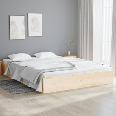 Bedframe massief hout 135x190 cm