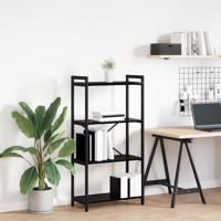 Boekenkast Zwart eiken 60 x 30 x 118 cm Bewerkt hout