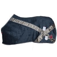 Equi Theme Authentic fleecedeken donkerblauw maat:183