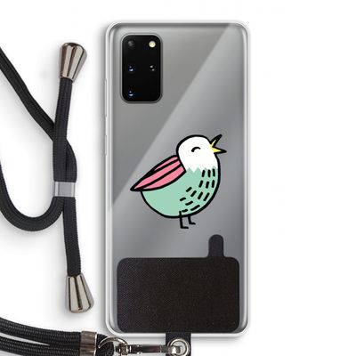 Birdy: Samsung Galaxy S20 Plus Transparant Hoesje met koord
