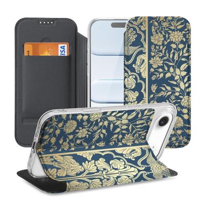 iPhone Air Smart Cover Hoesje Beige Flowers