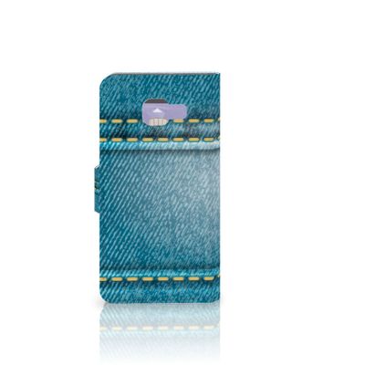 Samsung Galaxy A3 2016 Wallet Case met Pasjes Jeans Samsung Galaxy A3 2016 Wallet Case met Pasjes Jeans