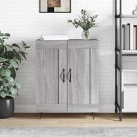 Dressoir 69,5x34x90 cm bewerkt hout grijs sonoma eikenkleurig
