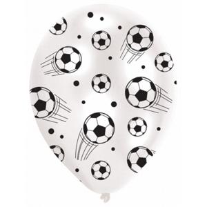 Voetbal ballonnen - 6x - 27,5 cm - voetballen thema - versiering