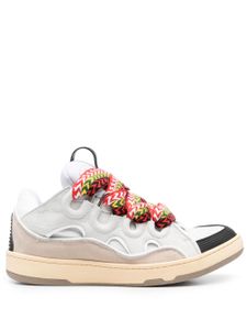 Lanvin baskets Curb en cuir - Blanc